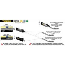KIT INTERMEDIO FULL TITANIUM RACING ARROW YAMAHA MT-10 2022