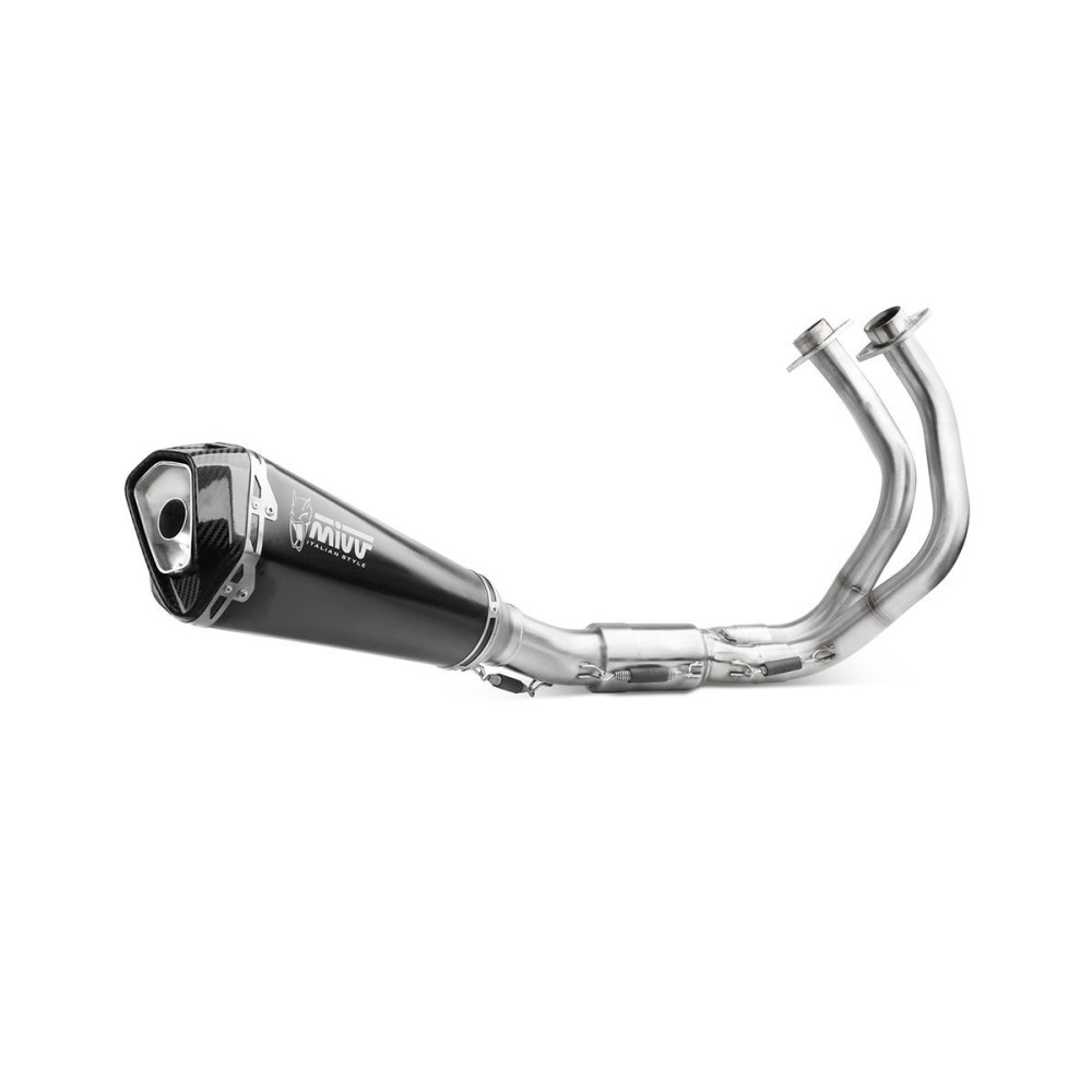 SISTEMA COMPLETO DELTA RACE RACE MIVV BLACK SCEOL INOXIDABLE ACERO KAWASAKI VERSYS 650 2024-2025