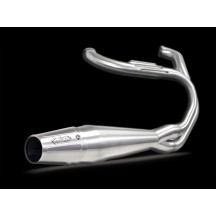 ESCAPE COMPLETO DE ACERO INOXIDABLE SATINADO 2:1 RED THUNDER HARLEY DAVIDSON FXR 1989-1999