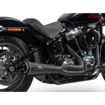 ESCAPE COMPLETO NEGRO RACING SHORT 2:1 RED THUNDER HARLEY DAVIDSON TOURING 2009-2024