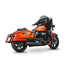 ESCAPE COMPLETO NEGRO RACING SHORT 2:1 RED THUNDER HARLEY DAVIDSON TOURING 2009-2024