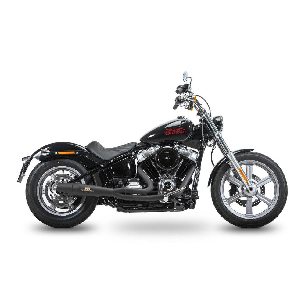 ESCAPE COMPLETO NEGRO 2:1 RED THUNDER HARLEY DAVIDSON SOFTAIL M8 2018-2024