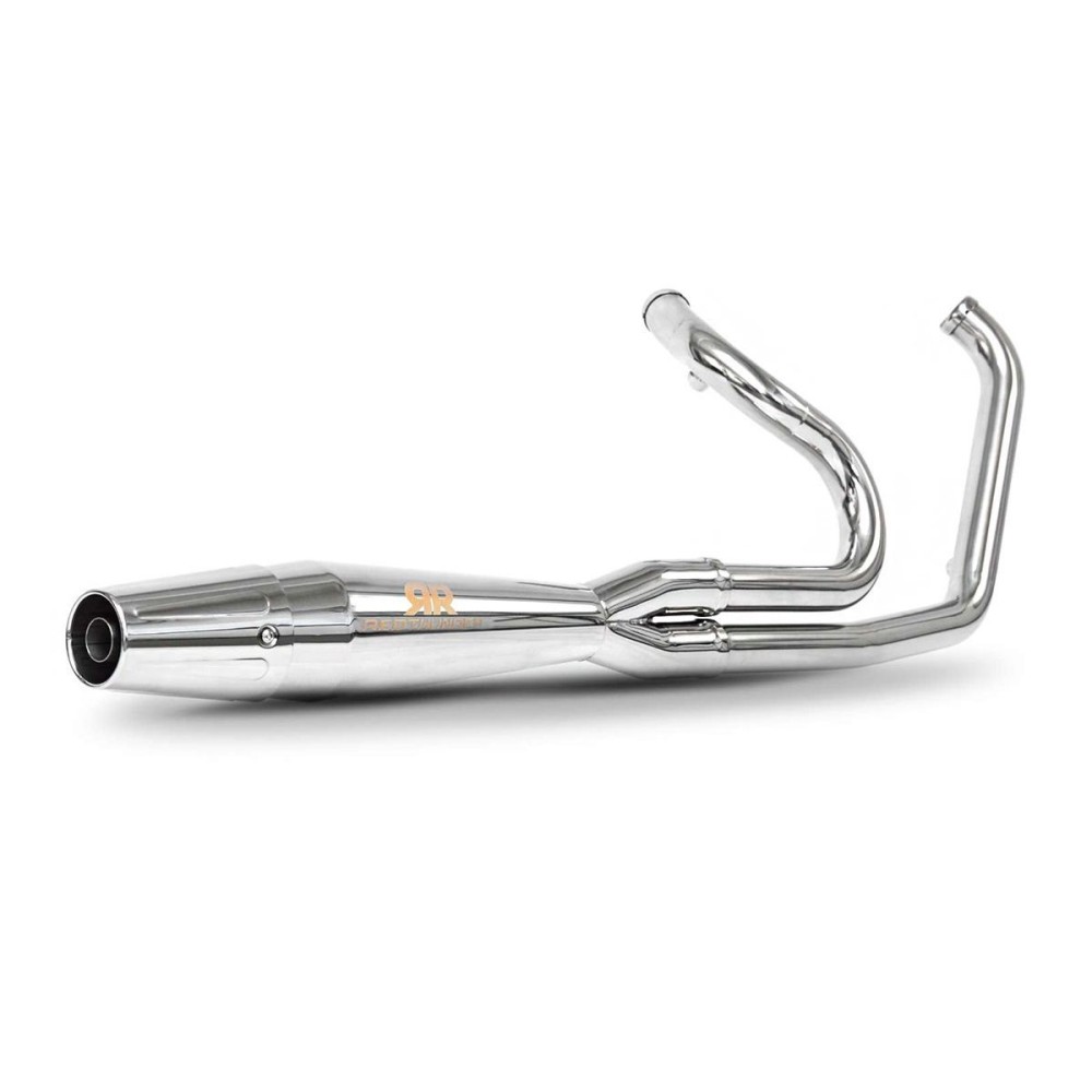 ESCAPE COMPLETO PULIDO 2:1 RED THUNDER HARLEY DAVIDSON SOFTAIL 1986-2017