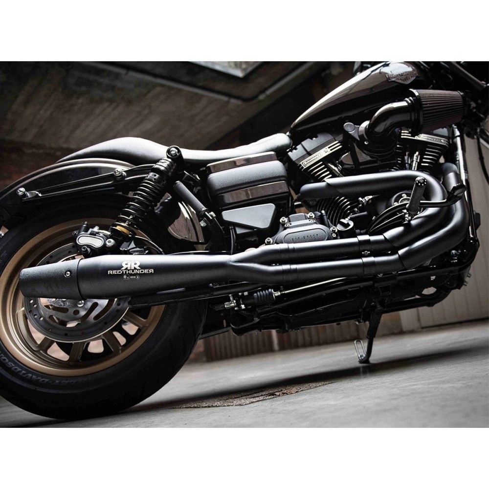 ESCAPE COMPLETO ARENADO 2:1 RED THUNDER HARLEY DAVIDSON DYNA 2006-2017 RACE 6 MARCE