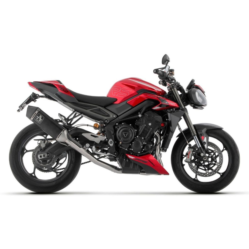 SISTEMA COMPLETO DE FLECHAS DE TITANIO COMPLETO DE COMPETENCIA TRIUMPH STREET TRIPLE 765 RS 2023-2024
