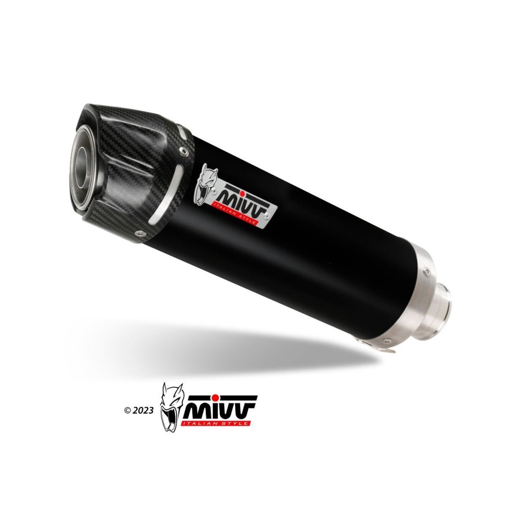 SISTEMA COMPLETO MIVV GP NEGRO ACERO INOXIDABLE COPA DE CARBONO VOGE BRIVIDO 125 R 2023-2024 SISTEMA COMPLETO MIVV GP NEGRO ACERO INOXIDABLE COPA DE CARBONO VOGE BRIVIDO 125 R 2023-2024