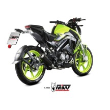 ESCAPE COMPLETO ESTÁNDAR X-M1 NEGRO ACERO INOXIDABLE NEGRO MIVV KEEWAY RKF 125 2021-2024