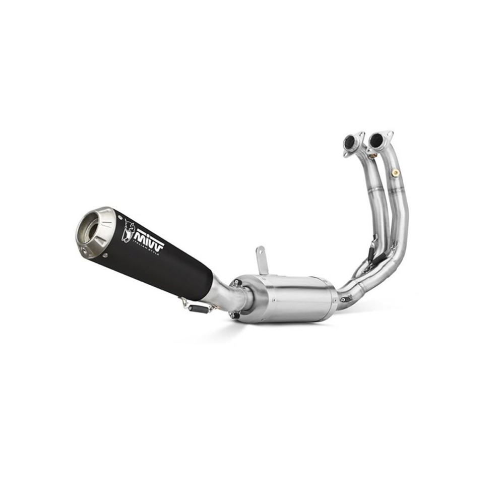 ESCAPE COMPLETO ESTÁNDAR MIVV X-M1 NEGRO ACERO INOXIDABLE NEGRO BENELLI LEONCINO 125 2022-2024
