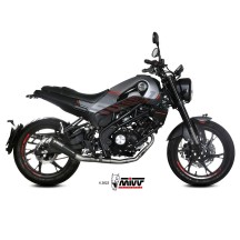 ESCAPE COMPLETO ESTÁNDAR MIVV X-M1 NEGRO ACERO INOXIDABLE NEGRO BENELLI LEONCINO 125 2022-2024