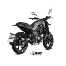 ESCAPE COMPLETO ESTÁNDAR MIVV X-M1 NEGRO ACERO INOXIDABLE NEGRO BENELLI LEONCINO 125 2022-2024