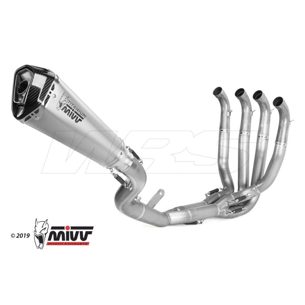 ESCAPE COMPLETO 4X2X1 DELTA RACE MIVV TITANIO KAWASAKI ZX-10 R 2016-2024