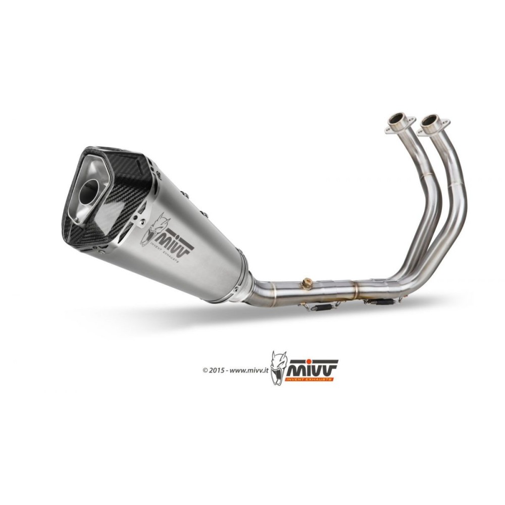 ESCAPE COMPLETO 4X2X1 DELTA RACE MIVV ACERO INOXIDABLE KAWASAKI ZX-10 R 2016-2024