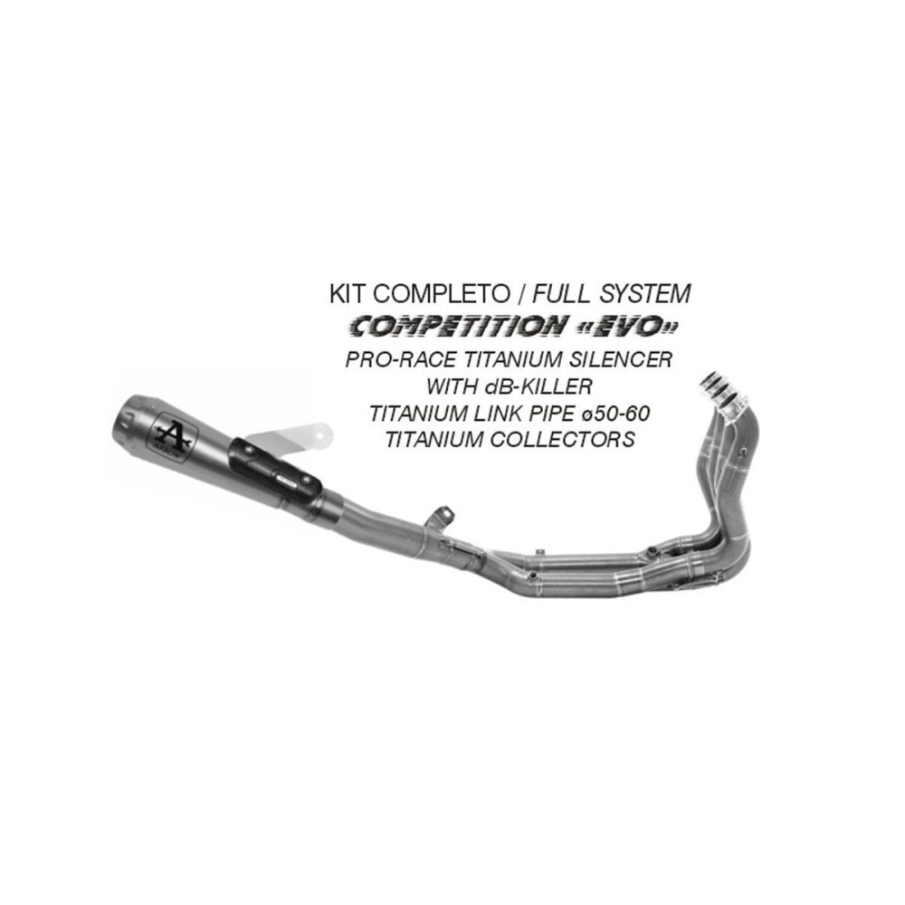 KIT DE ESCAPE COMPLETO ARROW COMPETITION "EVO" BMW S 1000 R 2021-2024