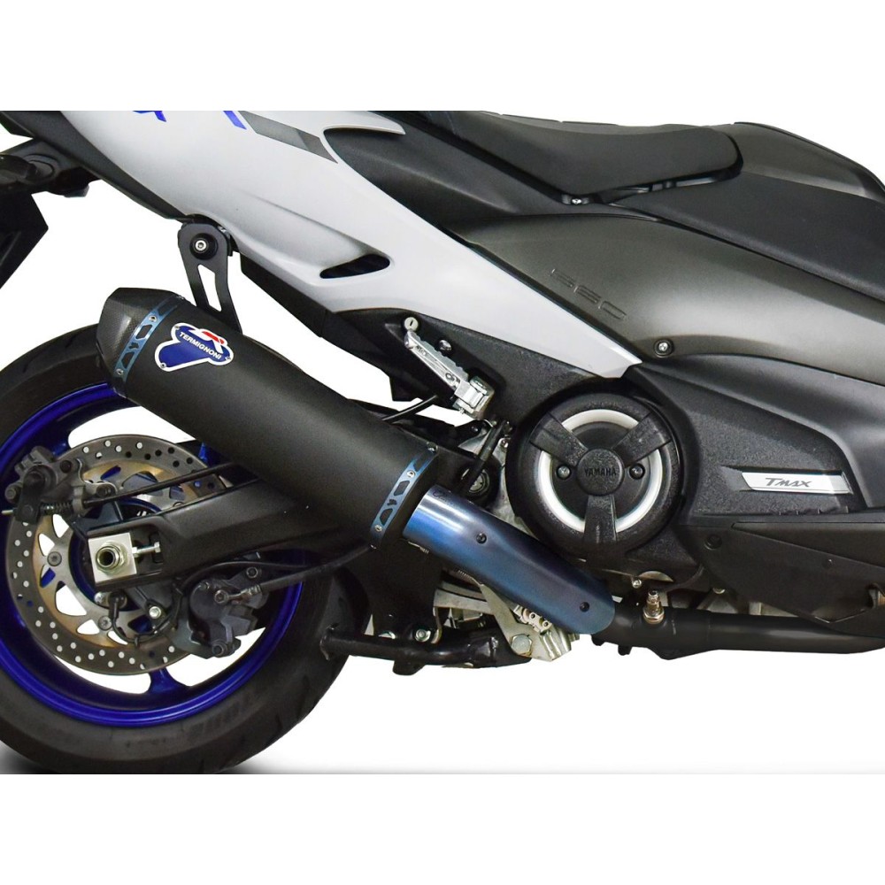 ESCAPE COMPLETO RACING TERMIGNONI TITANIO NEGRO YAMAHA T-MAX 530 2017-2024