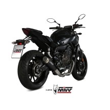 ESCAPE COMPLETO 2X1 MIVV GP PRO INOX NEGRO YAMAHA MT-07 2014-2020