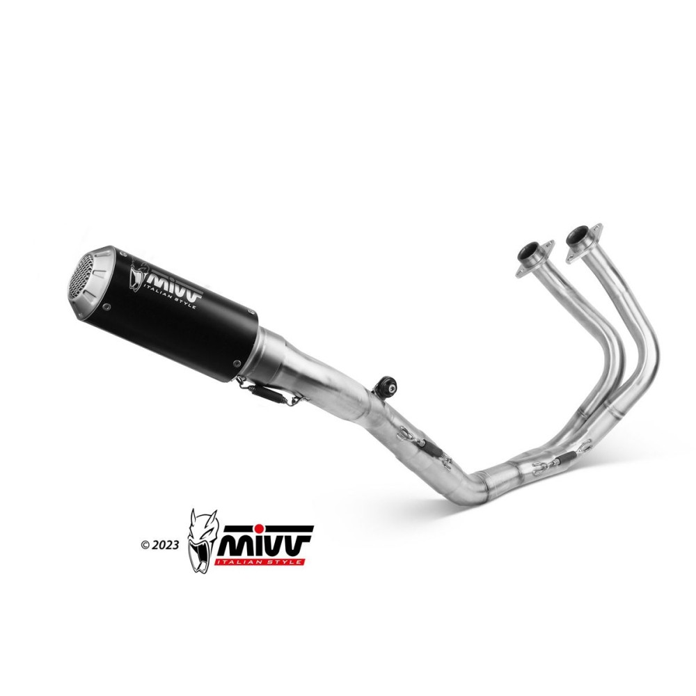 ESCAPE COMPLETO MIVV POWER STEEL MK3 ACERO INOXIDABLE NEGRO YAMAHA MT-03 2016-2024 ESCAPE COMPLETO MIVV POWER STEEL MK3 ACERO INOXIDABLE NEGRO YAMAHA MT-03 2016-2024