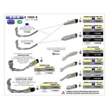 ESCAPE COMPLETO COMPETITION EVO ARROW FULL TITANIUM BMW S 1000 R 2014-2016
