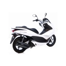 ESCAPE COMPLETO LEOVINCE GRANTURISMO NEGRO MATE INOX INOX HONDA PCX 125 12-16