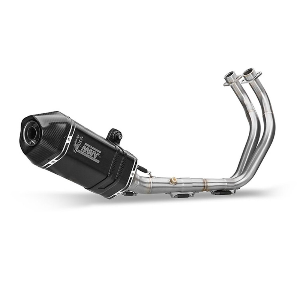 ESCAPE COMPLETO MIVV SPEED EDGE ACERO INOXIDABLE NEGRO YAMAHA T-MAX 530 2017-2019