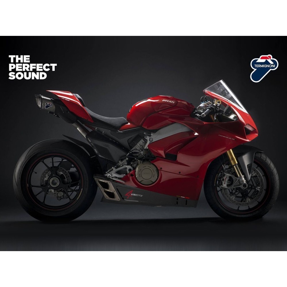 DRENAJE COMPLETO TERMIGNONI 4 SALIDAS DE TITANIO DUCATI PANIGALE V4 / S 2018-2024