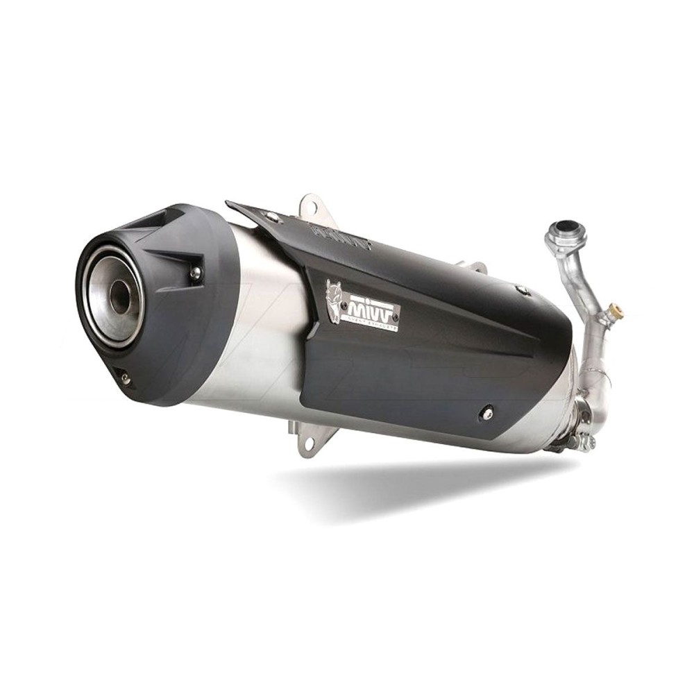 C.KY.0015.K ESCAPE COMPLETO 1X1 MIVV URBAN INOX KYMCO AGILITY 125 R16+ 2014-16