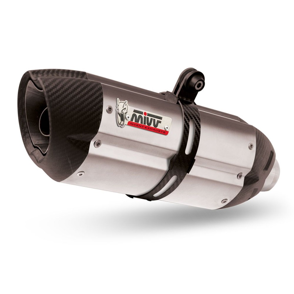 ESCAPE COMPLETO 2X1 MIVV SOUND ACERO-CARBONO YAMAHA T-MAX 500 2008-2011