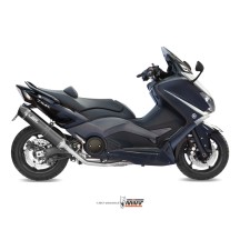ESCAPE COMPLETO 2X1 MIVV STRONGER ACERO NEGRO YAMAHA T-MAX 530 2012-2016