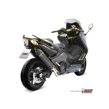 ESCAPE COMPLETO 2X1 MIVV STRONGER ACERO NEGRO YAMAHA T-MAX 530 2012-2016