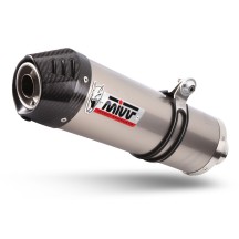 ESCAPE COMPLETO 3X1 MIVV OVALADO TITANIO-CARBONO YAMAHA MT-09 2013-2016