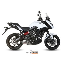 ESCAPE COMPLETO 2X1 MIVV OVALADO TITANIO-CARBONO KAWASAKI VERSYS 650 2015-2020