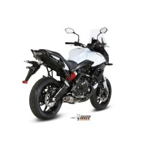 ESCAPE COMPLETO 2X1 MIVV OVALADO TITANIO-CARBONO KAWASAKI VERSYS 650 2015-2020