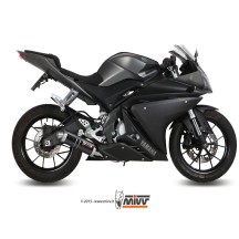 ESCAPE COMPLETO 1X1 MIVV GP ACERO NEGRO YAMAHA YZF R125 2014-2018