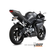 ESCAPE COMPLETO 1X1 MIVV GP ACERO NEGRO YAMAHA YZF R125 2014-2018