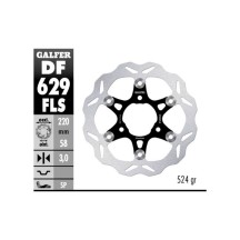 DF629FLS DELANTERO FLOTATING DISCO GALFER PIAGGIO TYPHOON 50 / 125 1994-2010