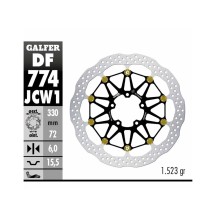 DISCO FLOTANTE COMPLETO RACING GALFER DUCATI MULTISTRADA V4 PIKES PEAK 2022-2024