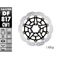 DF817CW1 DISCO FLOTANTE DELANTERO GALFER MOTO GUZZI AUDACE 1400 2015-2020