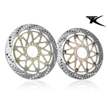 PAR DE DISCOS DE FRENO DELANTERO FLOTANTES LÍNEA EVO TK APRILIA TUONO 660 2021-2022