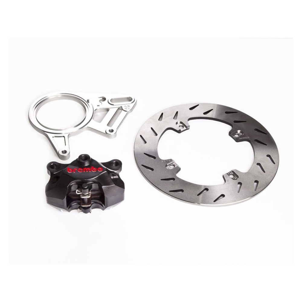 KIT DE DISCO DE FRENO TRASERO COMPLETO CON PINZA MOTOCORSE CNC BREMBO SUPER SPORT PARA TODOS LOS MODELOS MV AGUSTA