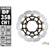 DF358CW1 DISCO FLOTANTE GALFER SUZUKI GSX-R 1000 RR 2012-2015