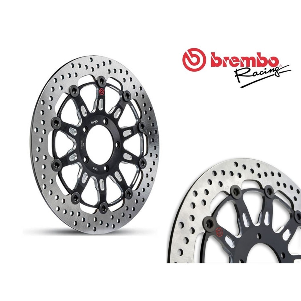 PAR DE DISCOS DE FRENO DELANTEROS BREMBO RACING GROOVE DUCATI STREETFIGHTER V2 2022-2023 PAR DE DISCOS DE FRENO DELANTEROS BREMBO RACING GROOVE DUCATI STREETFIGHTER V2 2022-2023