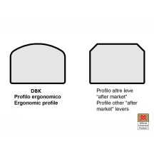 PAR DE MANETAS DE FRENO / EMBRAGUE AJUSTABLES ECO GP2 DBK MOTO MORINI X-CAPE 650 2021-2023