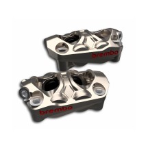 BREMBO RACING PAIR RADIAL HYPURE TITANIUM GREY CALIPERS 100MM DUCATI STREETFIGHTER V4 / S 2025