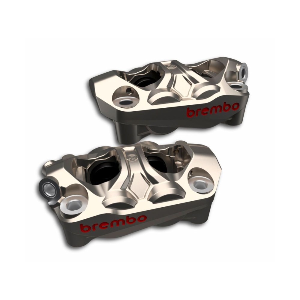 BREMBO RACING PAIR RADIAL HYPURE TITANIUM GREY CALIPERS 100MM DUCATI STREETFIGHTER V4 / S 2025