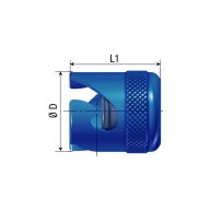 TAPÓN CONECTOR RÁPIDO PINZAS DE FRENO RADIALES STAUBLI AZUL TITANIO