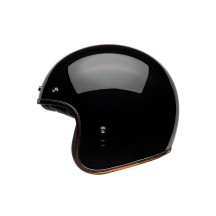 CASCO BELL CUSTOM 500 2024 RALLY JET NEGRO/BRONCE PULIDO ECE 06
