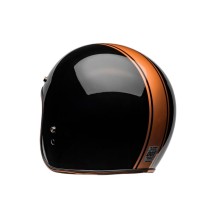 CASCO BELL CUSTOM 500 2024 RALLY JET NEGRO/BRONCE PULIDO ECE 06