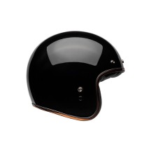 CASCO BELL CUSTOM 500 2024 RALLY JET NEGRO/BRONCE PULIDO ECE 06