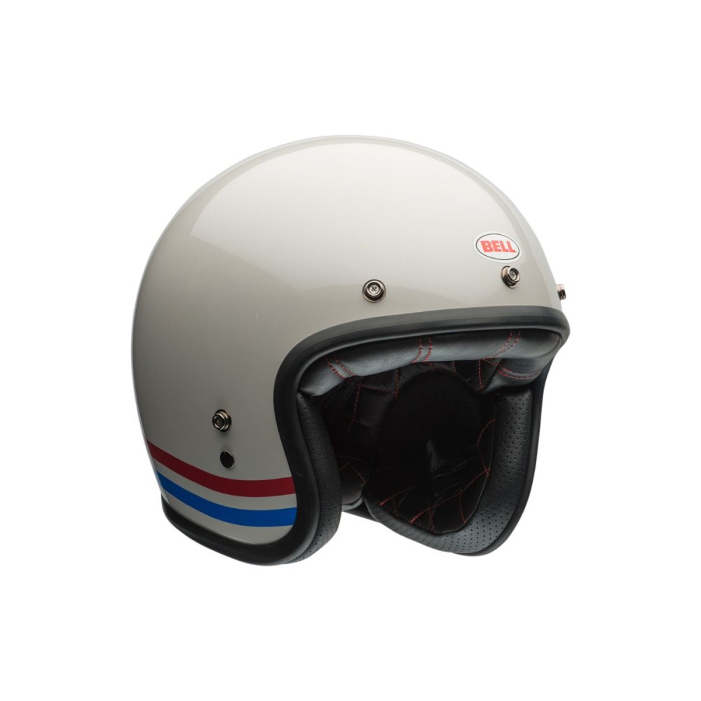 CASCO JET BELL CUSTOM 500 RAYAS BLANCO PERLA ECE 06 CASCO JET BELL CUSTOM 500 RAYAS BLANCO PERLA ECE 06