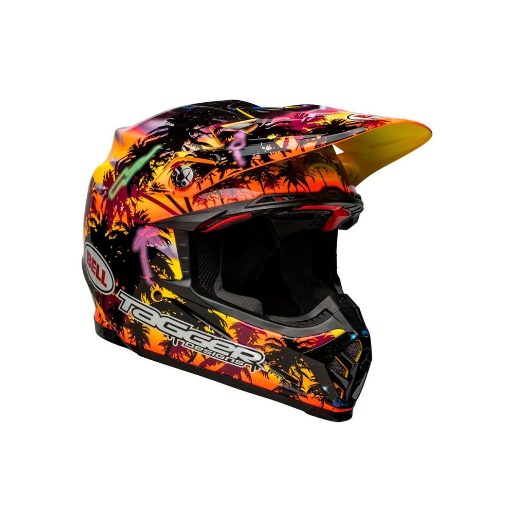 CASCO BELL MOTO-9S FLEX OFF ROAD TALLA AMARILLO Y NARANJA