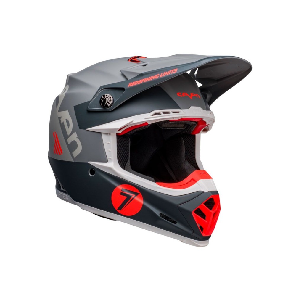 CASCO BELL MOTO-9S FLEX OFF ROAD GRIS ANTRACITA / NARANJA
